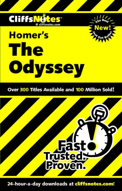 Cover of Cliffsnotes on Homer's Odyssey