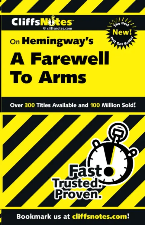 Cover of CliffsNotes on Hemingway's Farewell to Arms