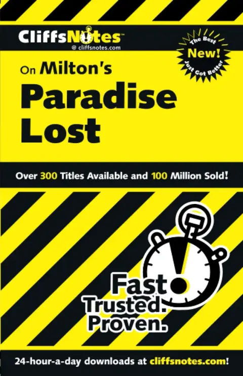 Cover of CliffsNotesTM on Milton′s Paradise Lost