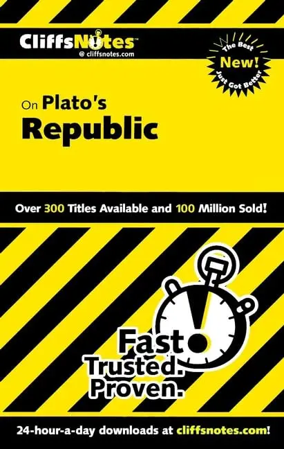 Cover of CliffsNotesTM on Plato′s Republic