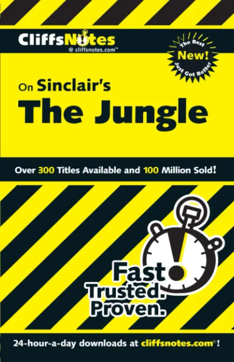 Cover of Cliffsnotes Sinclair's the Jungle