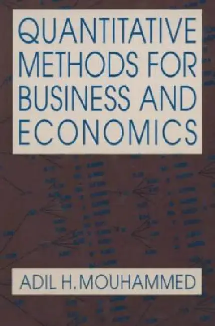 Cover of Quantitative Methods for Business and Economics