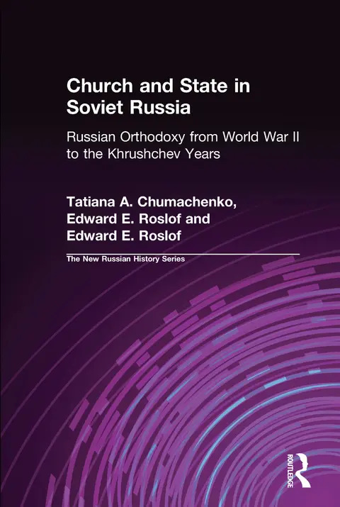 Cover of Church and State in Soviet Russia