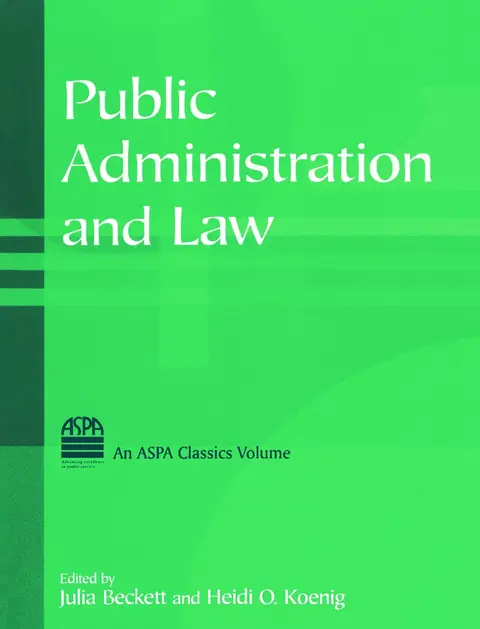Cover of Public Administration and Law