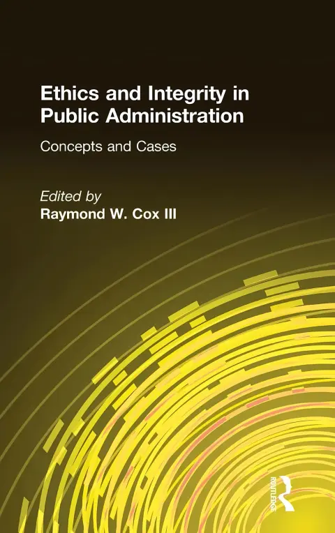 Cover of Ethics and Integrity in Public Administration