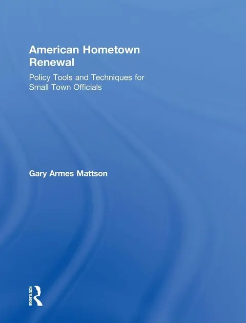 Cover of American Hometown Renewal