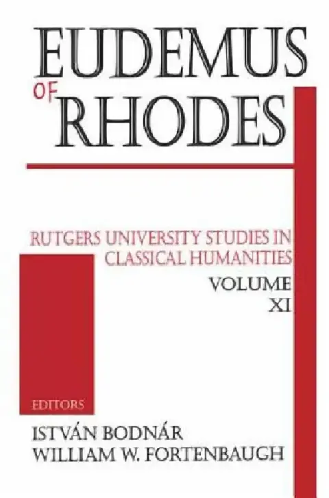 Cover of Eudemus of Rhodes