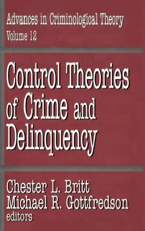 Cover of Control Theories of Crime and Delinquency