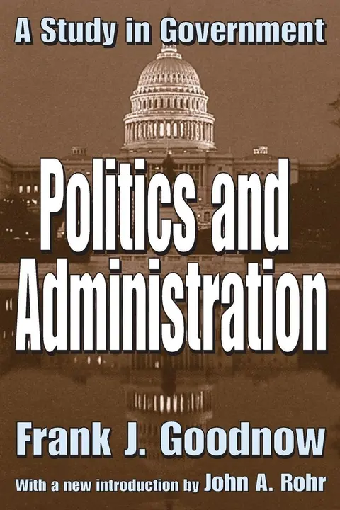 Cover of Politics and Administration