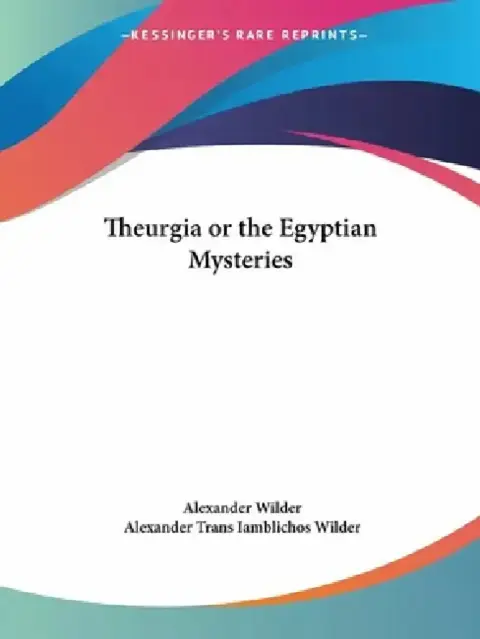 Cover of Theurgia or the Egyptian Mysteries