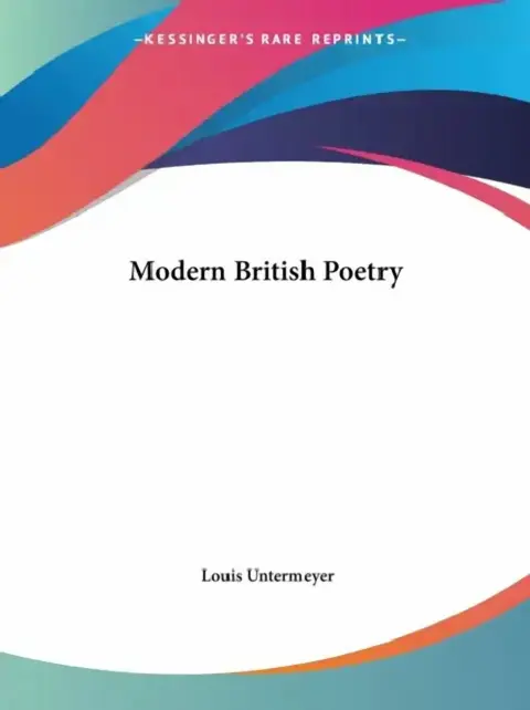 Cover of Modern British Poetry