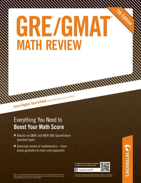 Cover of GRE/GMAT Math Review