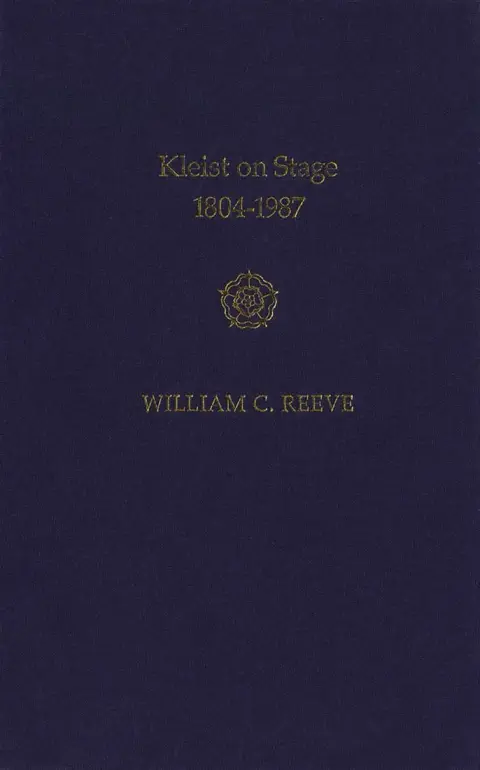 Cover of Kleist on Stage, 1804-1987