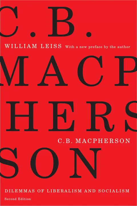 Cover of C.B. Macpherson