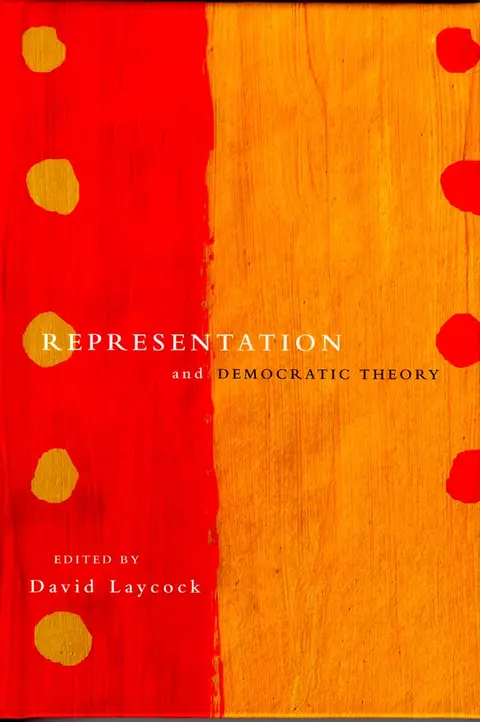 Cover of Representation and Democratic Theory