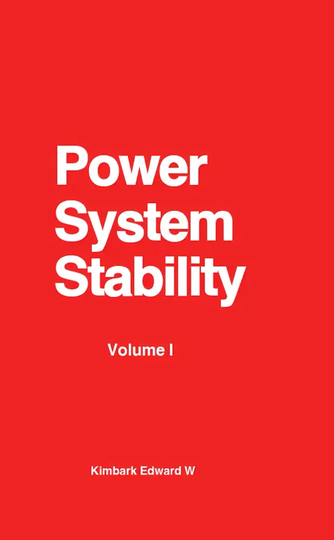 Cover of Power System Stability 1