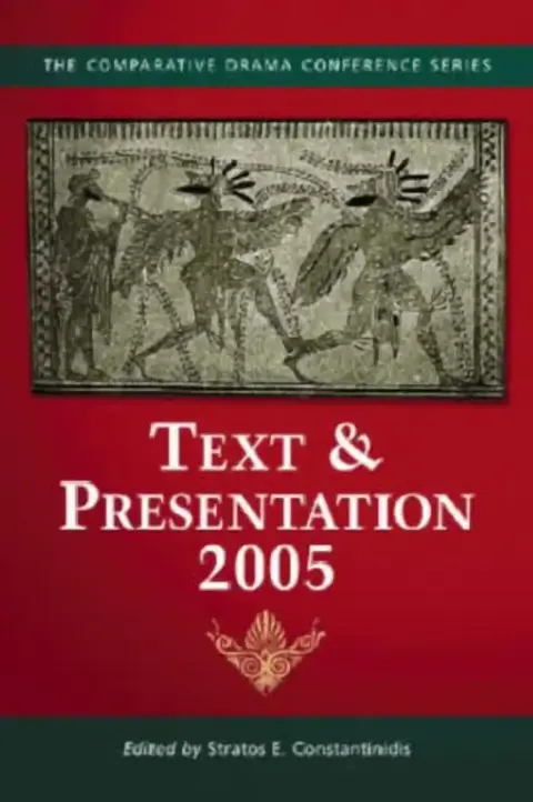 Cover of Text & Presentation, 2005