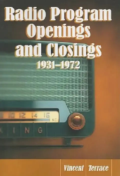 Cover of Radio Program Openings and Closings, 1931-1972