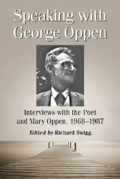 Cover of Speaking with George Oppen