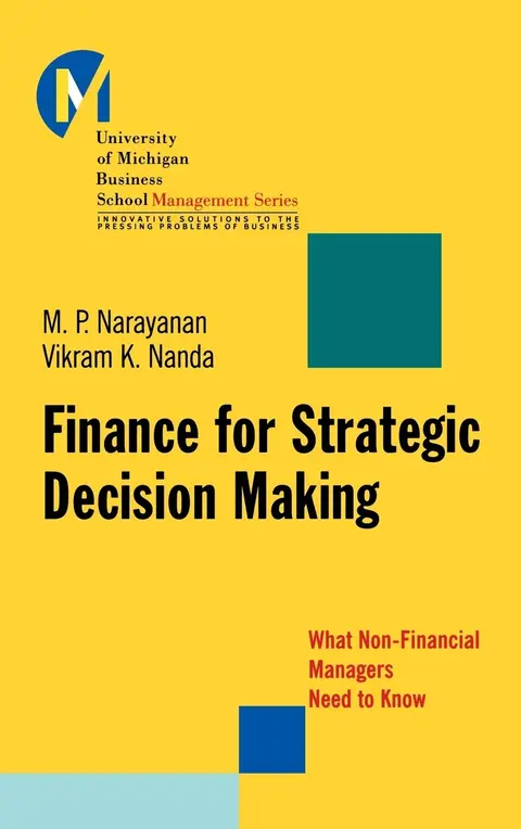 Cover of Finance for Strategic Decision Making