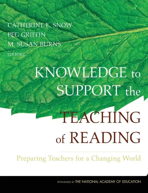 Cover of Knowledge to Support the Teaching of Reading