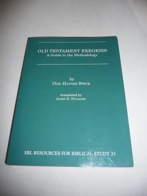 Cover of Old Testament Exegesis