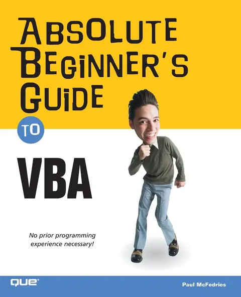 Cover of Absolute Beginner's Guide to Vba