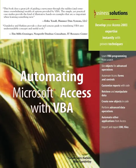 Cover of Automating Microsoft Access with VBA