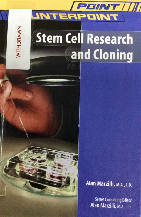 Cover of Stem Cell Research and Cloning