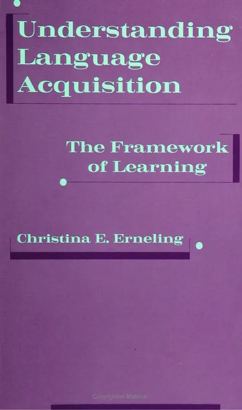 Cover of Understanding Language Acquisition