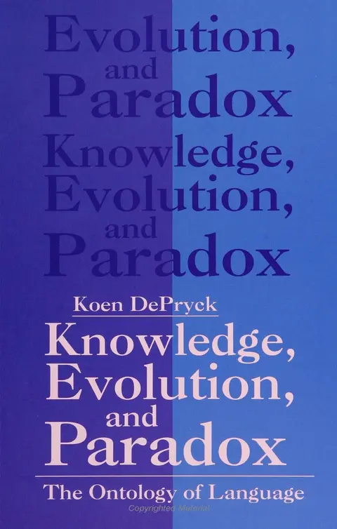 Cover of Knowledge, Evolution, and Paradox