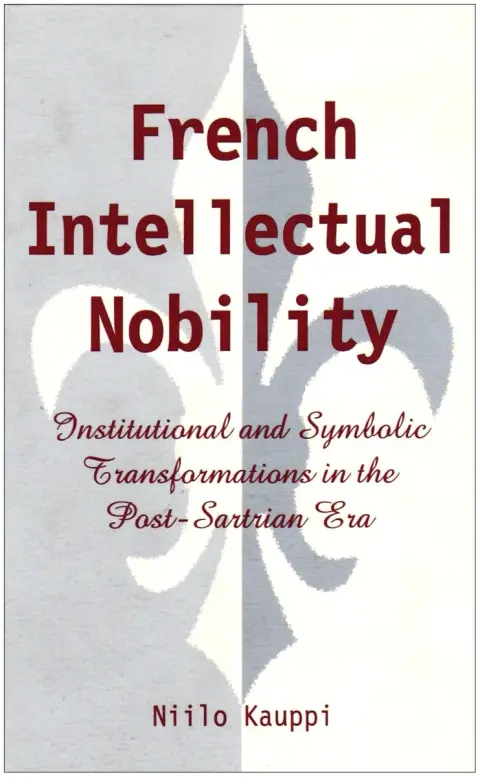 Cover of French Intellectual Nobility