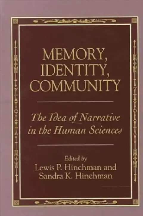 Cover of Memory, Identity, Community