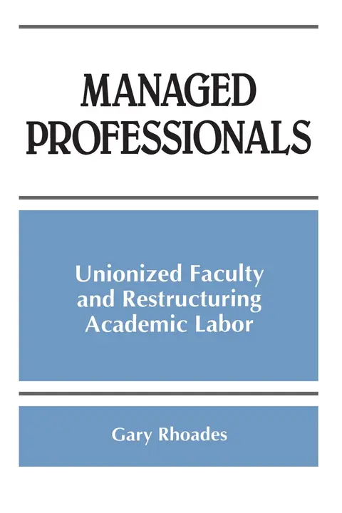 Cover of Managed Professionals