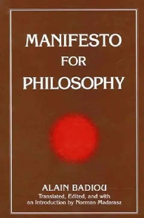 Cover of Manifesto for Philosophy