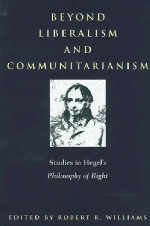 Cover of Beyond Liberalism and Communitarianism