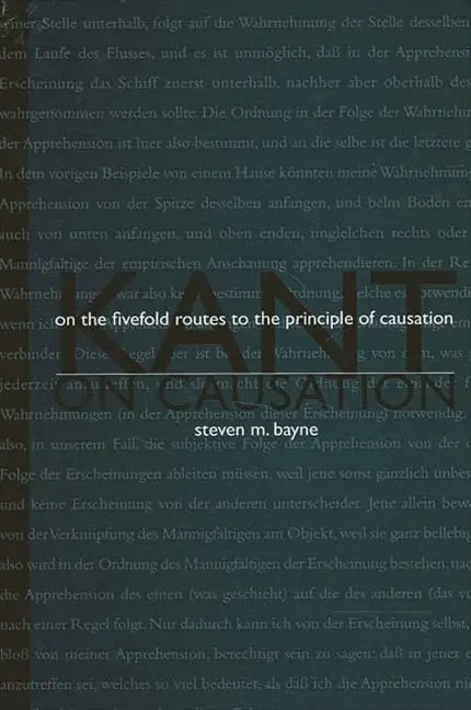 Cover of Kant on Causation