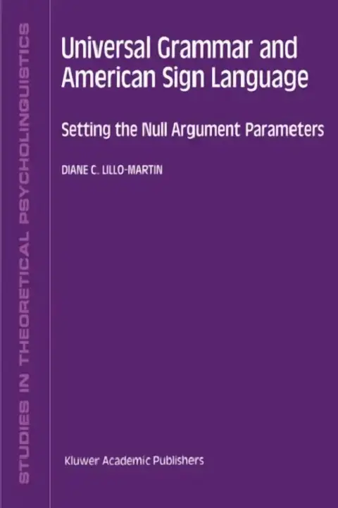 Cover of Universal Grammar and American Sign Language