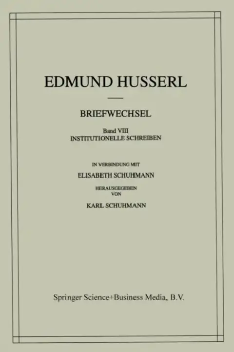 Cover of Briefwechsel