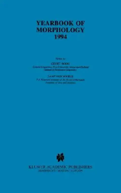 Cover of Yearbook of Morphology 1994