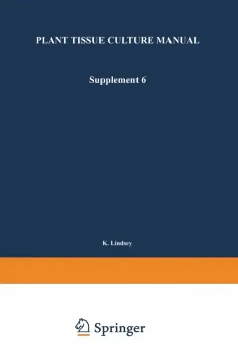 Cover of Plant Tissue Culture Manual