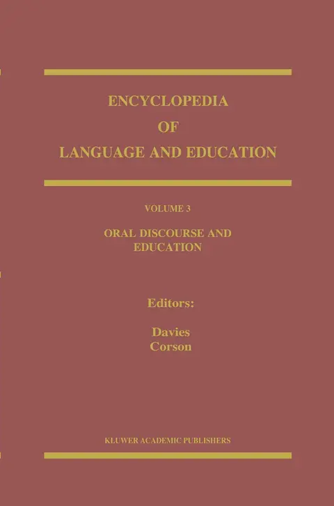 Cover of Oral Discourse and Education