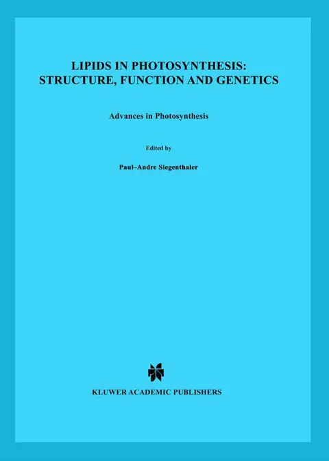 Cover of Lipids in Photosynthesis