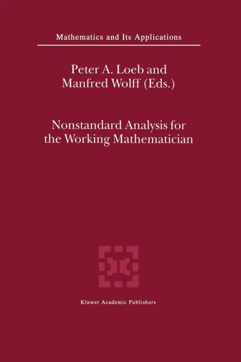 Cover of Nonstandard Analysis for the Working Mathematician