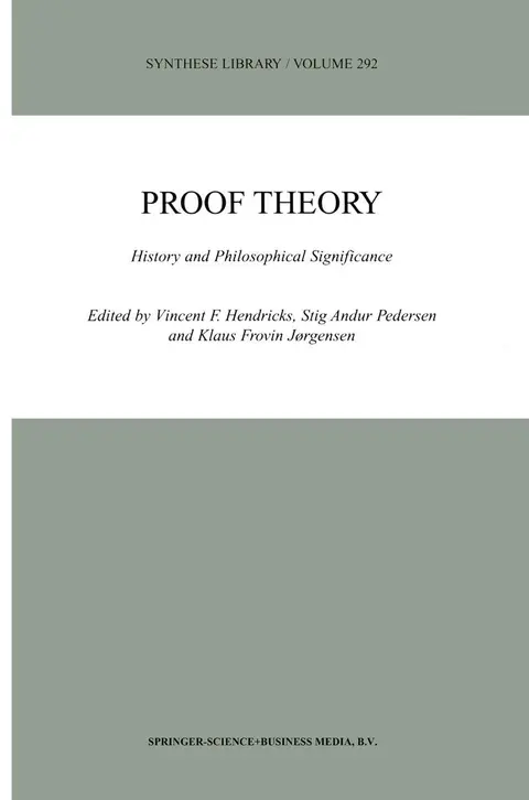 Cover of Proof Theory