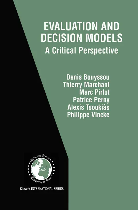Cover of Evaluation and Decision Models