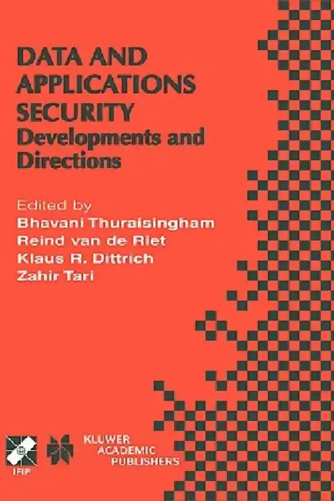 Cover of Data and Application Security