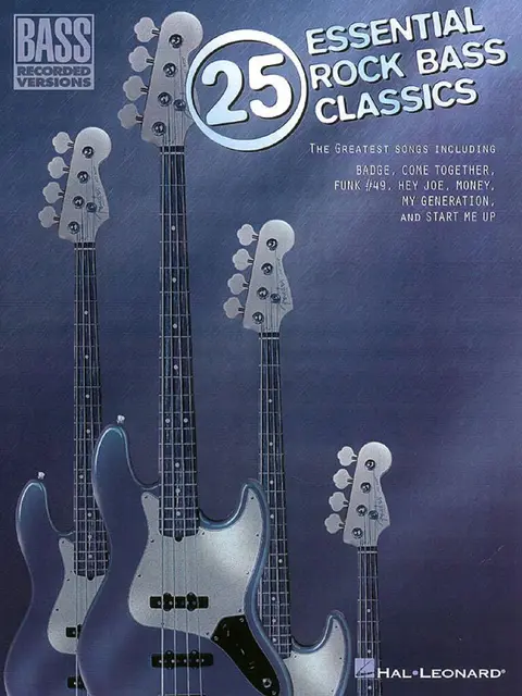 Cover of 25 Essential Rock Bass Classics