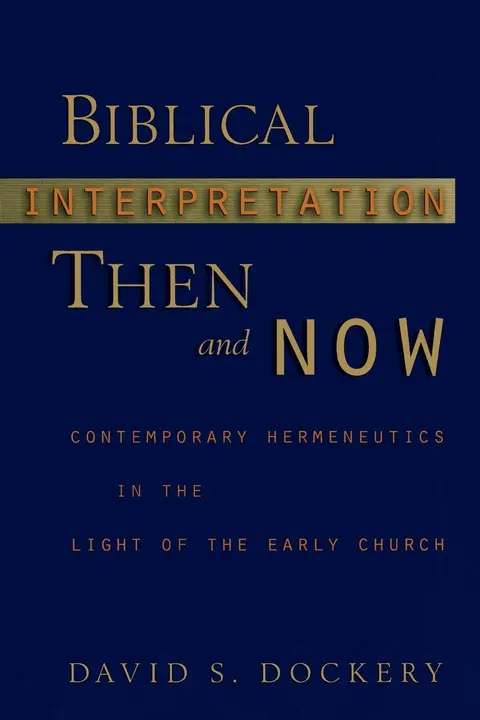 Cover of Biblical Interpretation Then and No