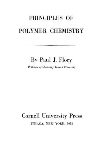 Cover of Principles of Polymer Chemistry